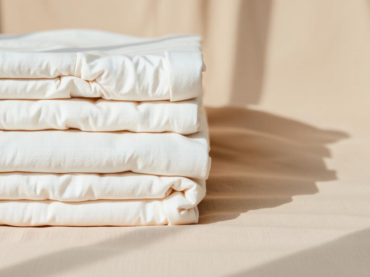 Neatly folded laundry